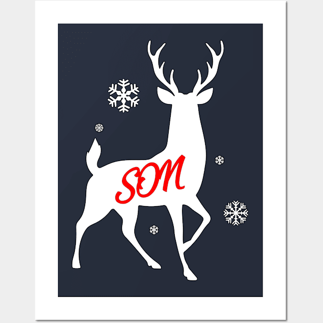 MERRY CHRISTMAS FUNNY T-SHIRT Wall Art by Lord Sama 89